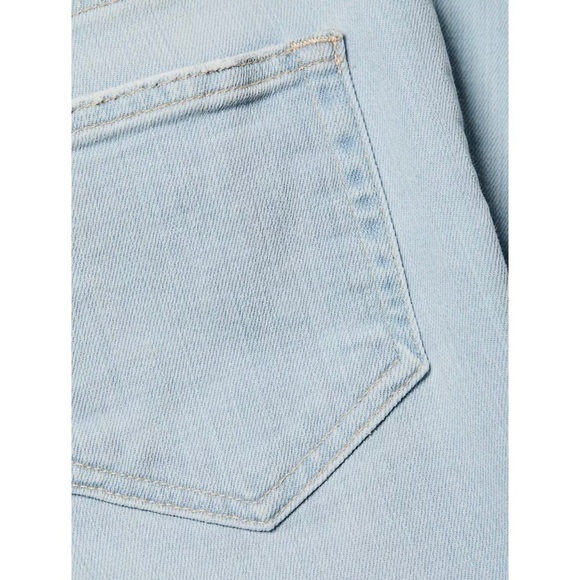 NWT L'AGENCE 90s High Rise Distressed Denim Ankle Crop Fray Hem Straight Jean 25 - Picture 8 of 10